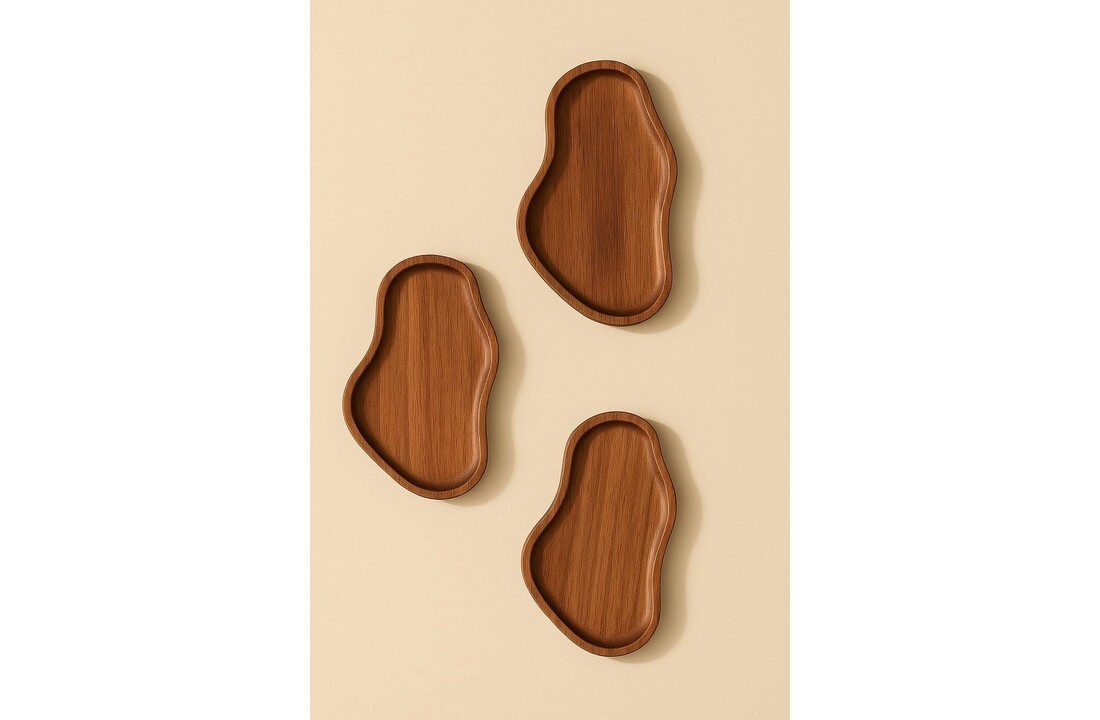 Schalenset Akiro -  Acacia hout - 3 delig