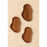 Schalenset Akiro -  Acacia hout - 3 delig