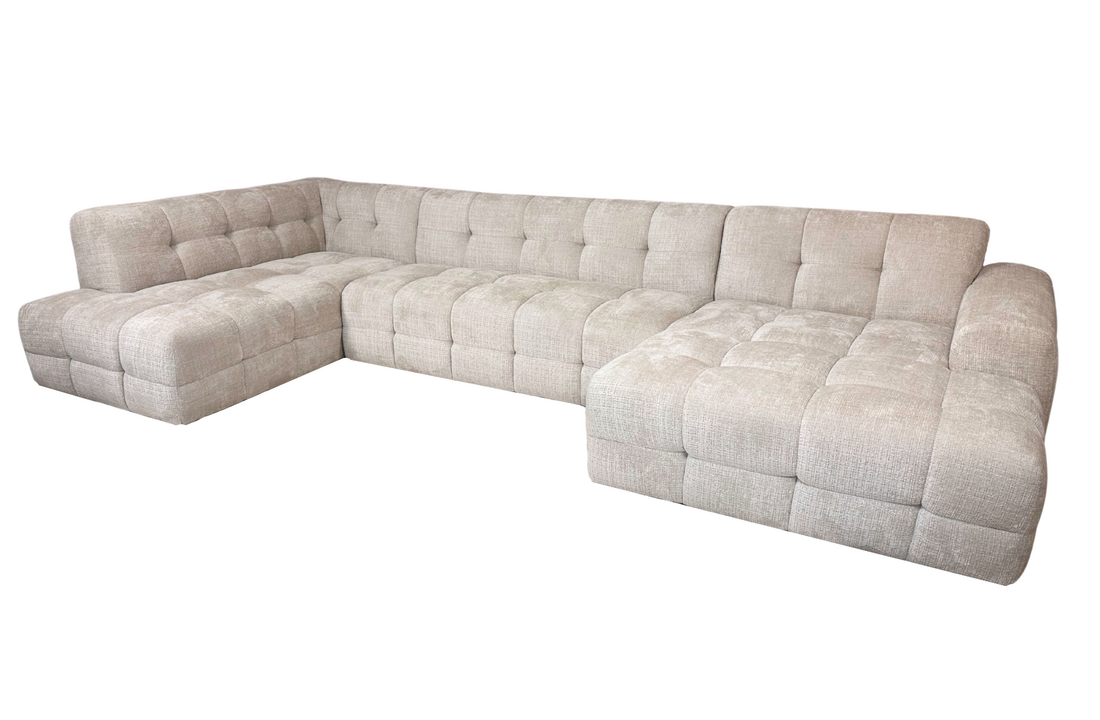 U-Bank Cubes - Geweven stof - Cremé