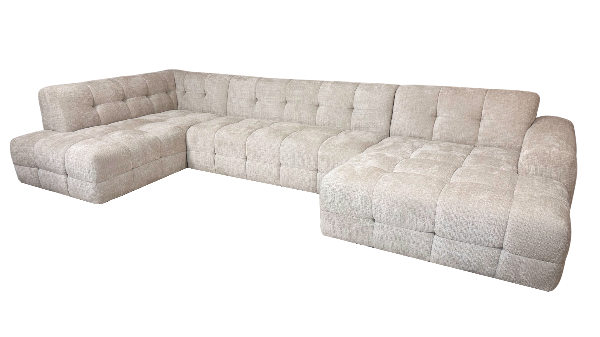 U-Bank Cubes - Geweven stof - Cremé