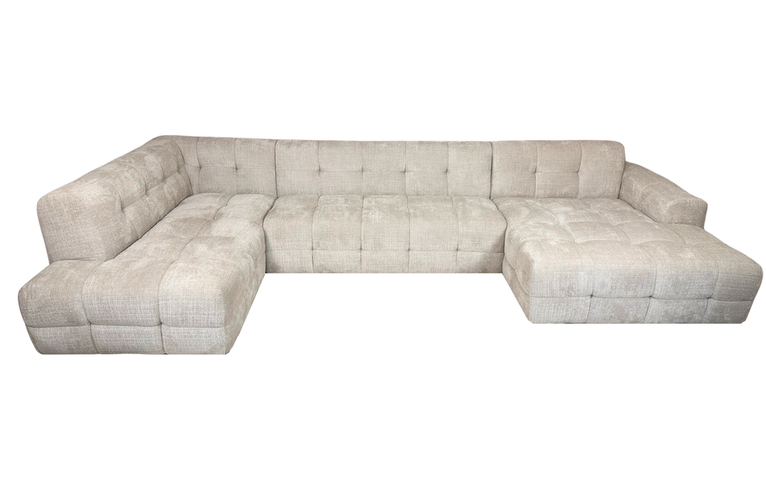 U-Bank Cubes - Geweven stof - Cremé