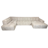 U-Bank Cubes - Geweven stof - Cremé