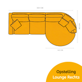 Loungebank Moon - Cremona 02 Beige