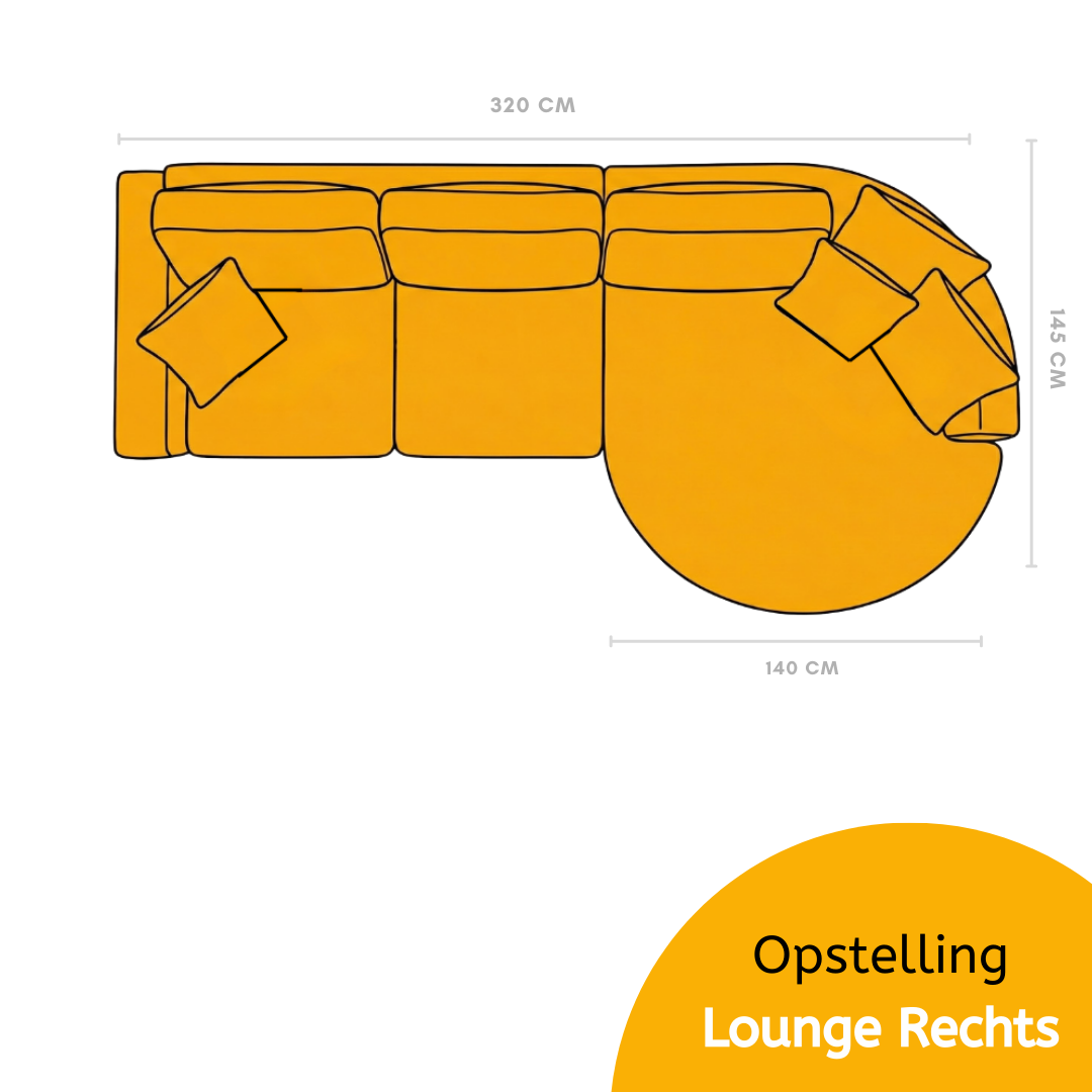 Loungebank Moon - Cremona 02 Beige