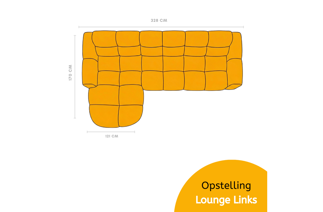 Loungebank Nova - Warm Beige - Cremona 14