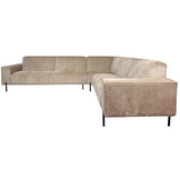 Hoekbank Divano Licht taupe - Pocketvering