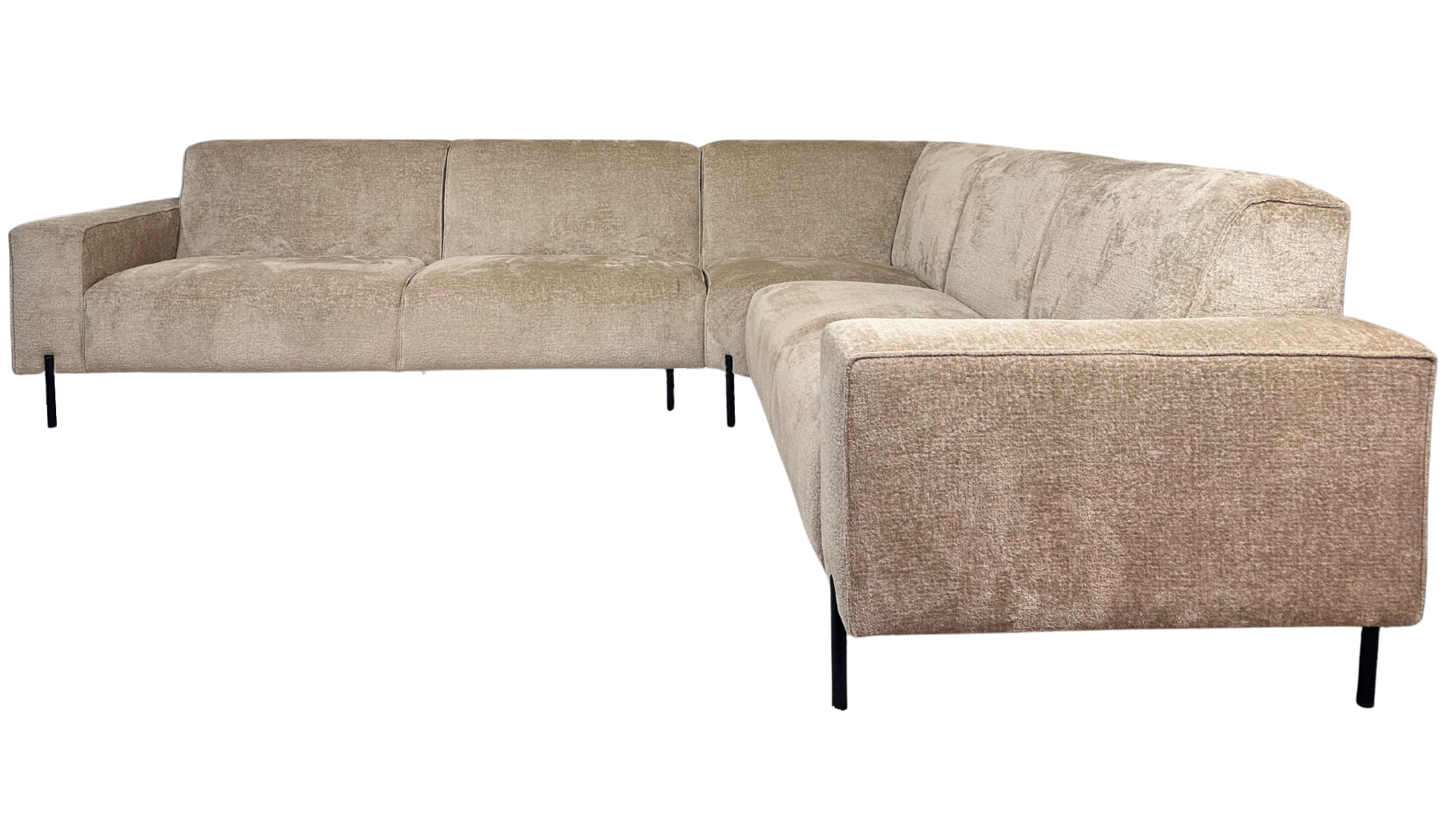 Hoekbank Divano Licht taupe - Pocketvering