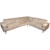 Hoekbank Divano Licht taupe - Pocketvering