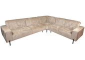 Hoekbank Divano Licht taupe - Pocketvering