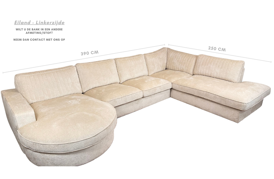 U-Bank Scott - Ronde Lounge - Crème