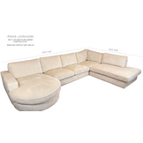 U-Bank Scott - Ronde Lounge - Crème