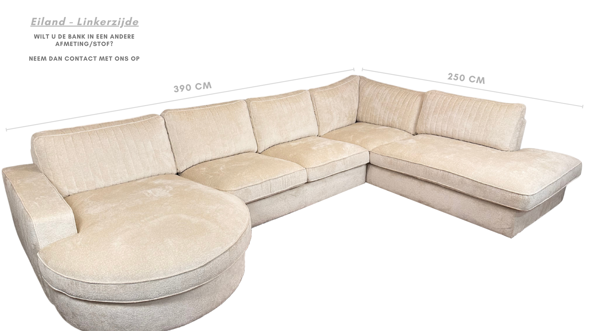 U-Bank Scott - Ronde Lounge - Crème