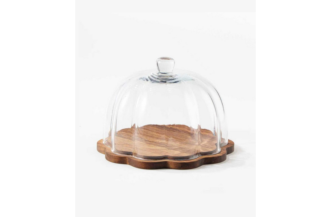 Taartplateau Cloudy - Acaciahout  – ⌀ 31 cm