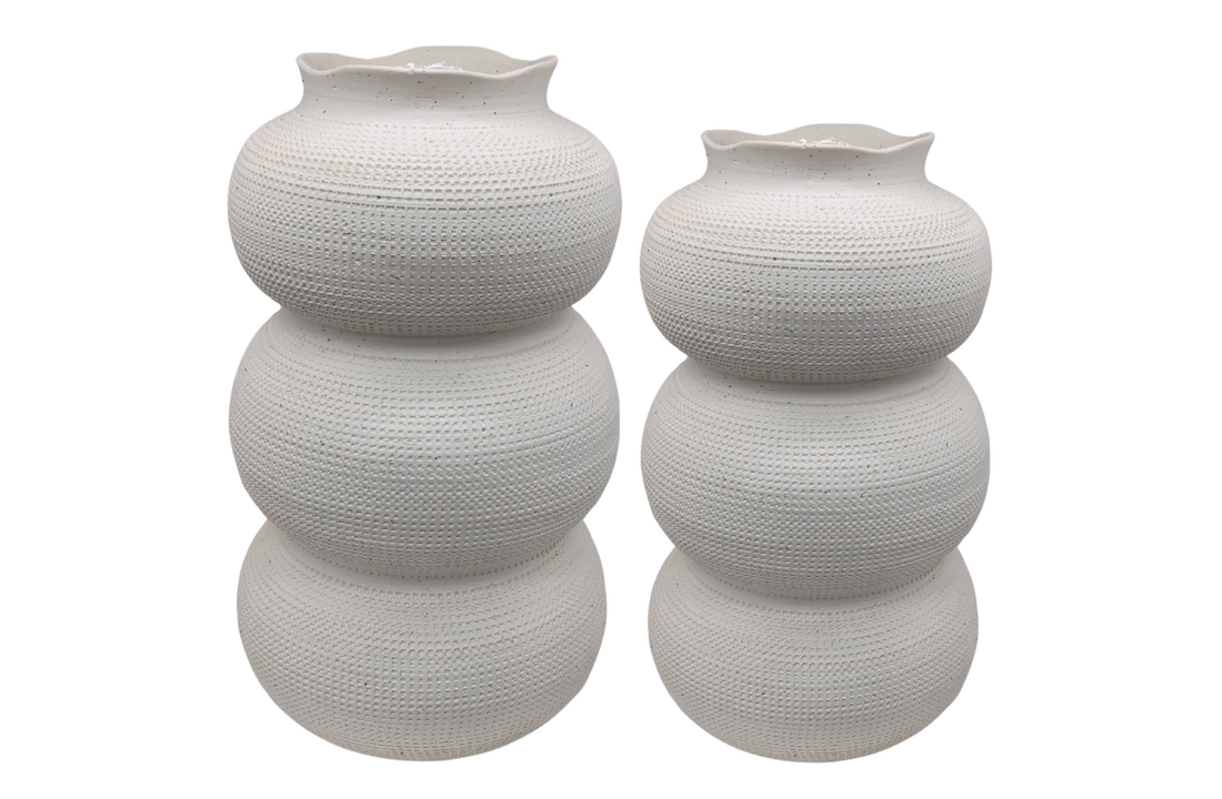 Vaas Zenith | Japandi Off - White | Kies je formaat