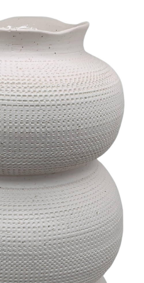 Vaas Zenith | Japandi Off - White | Kies je formaat