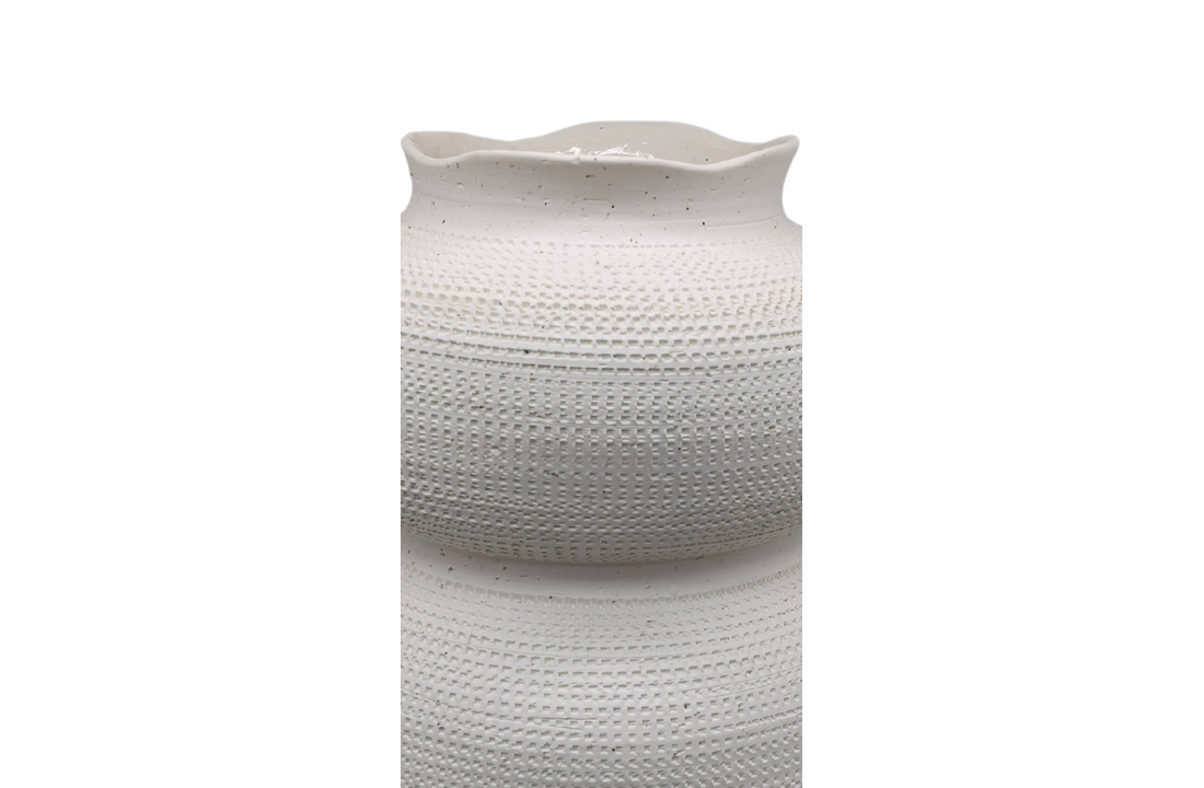 Vaas Zenith | Japandi Off - White | Kies je formaat