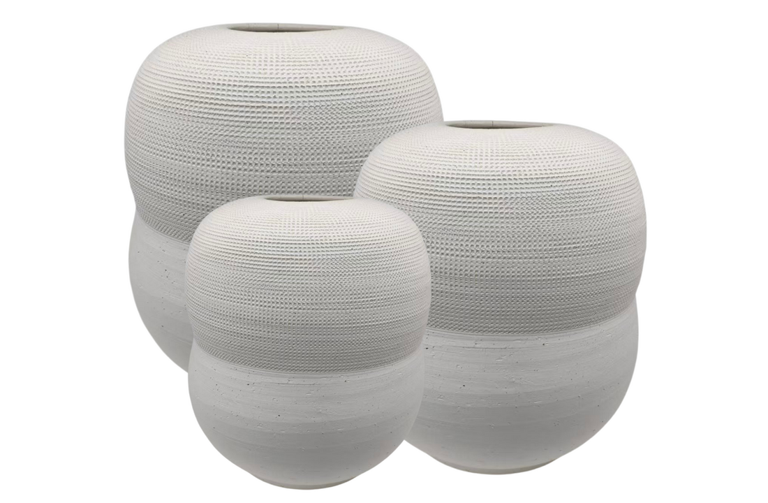 Vaas Zenith II | Japandi Off - White | Kies je formaat