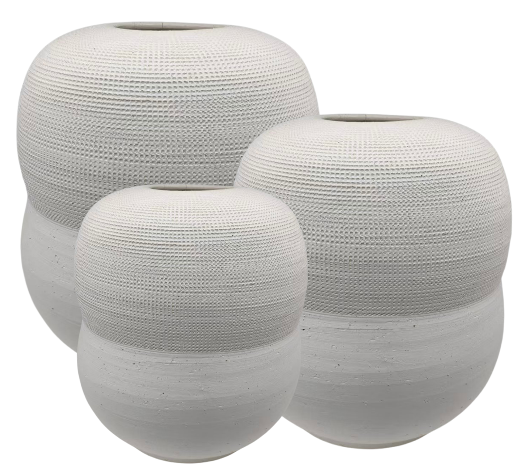 Vaas Zenith II | Japandi Off - White | Kies je formaat