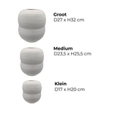 Vaas Zenith II | Japandi Off - White | Kies je formaat