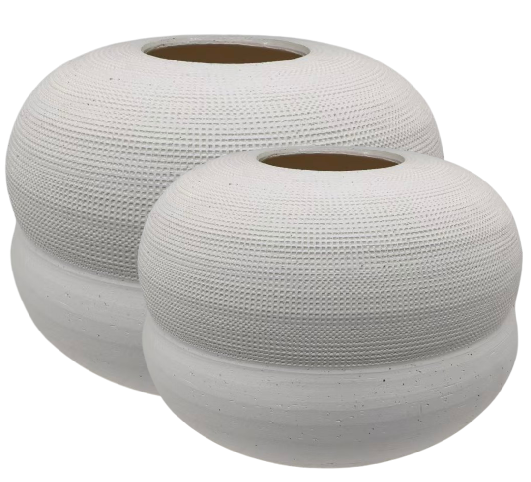 Vaas Zenith III | Japandi Off - White  | Kies je formaat