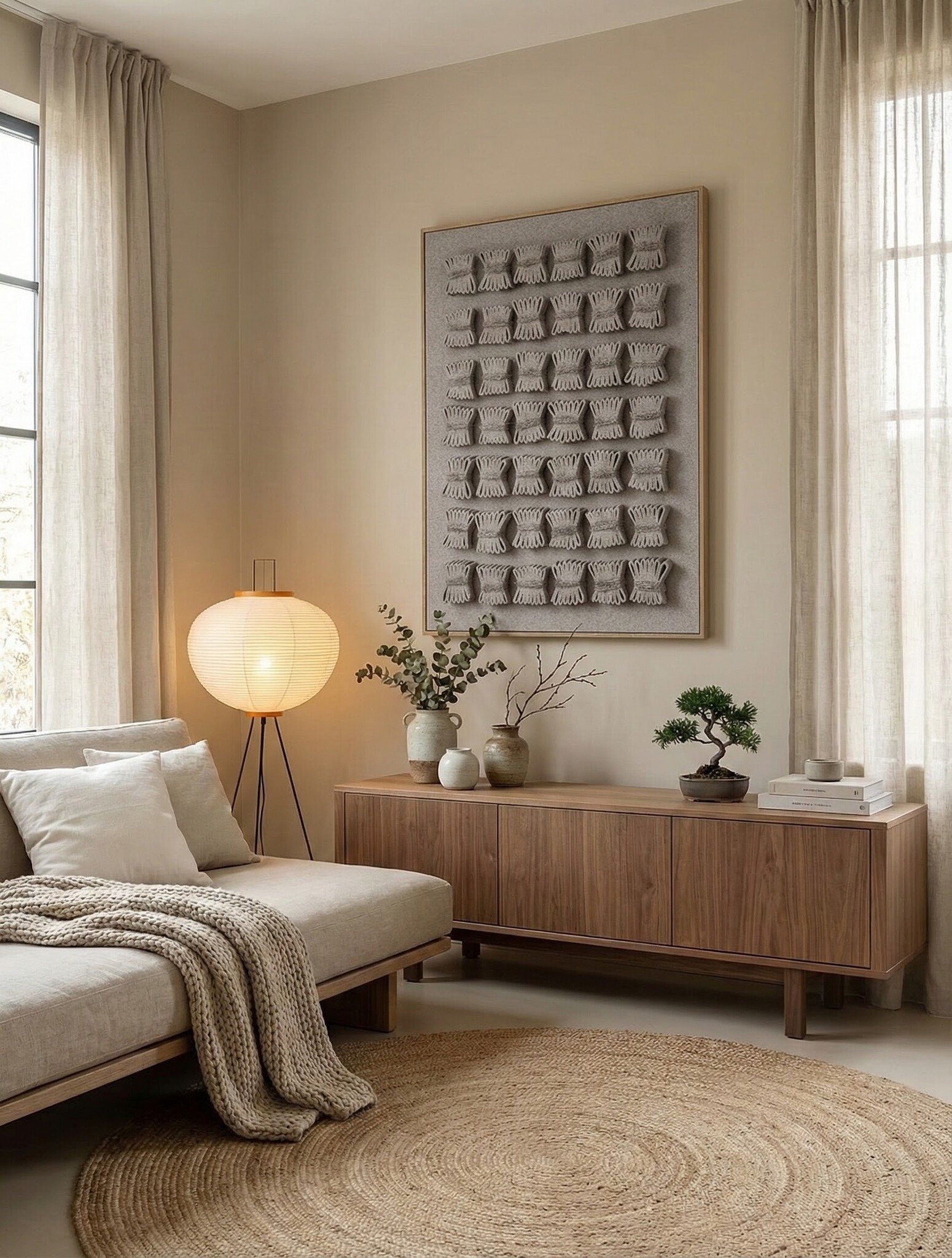 3D Reliëf Schilderij Wabi Sabi - Sam