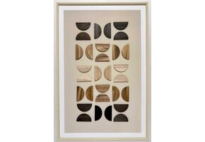 3D Houten Wanddecoratie - Eclipse mix