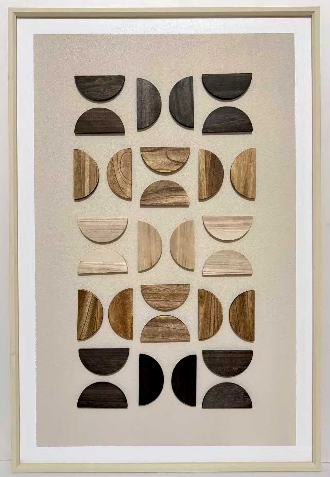 3D Houten Wanddecoratie - Eclipse mix