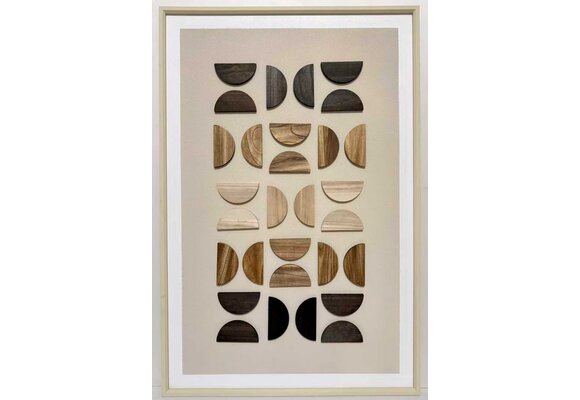 3D Houten Wanddecoratie - Eclipse mix