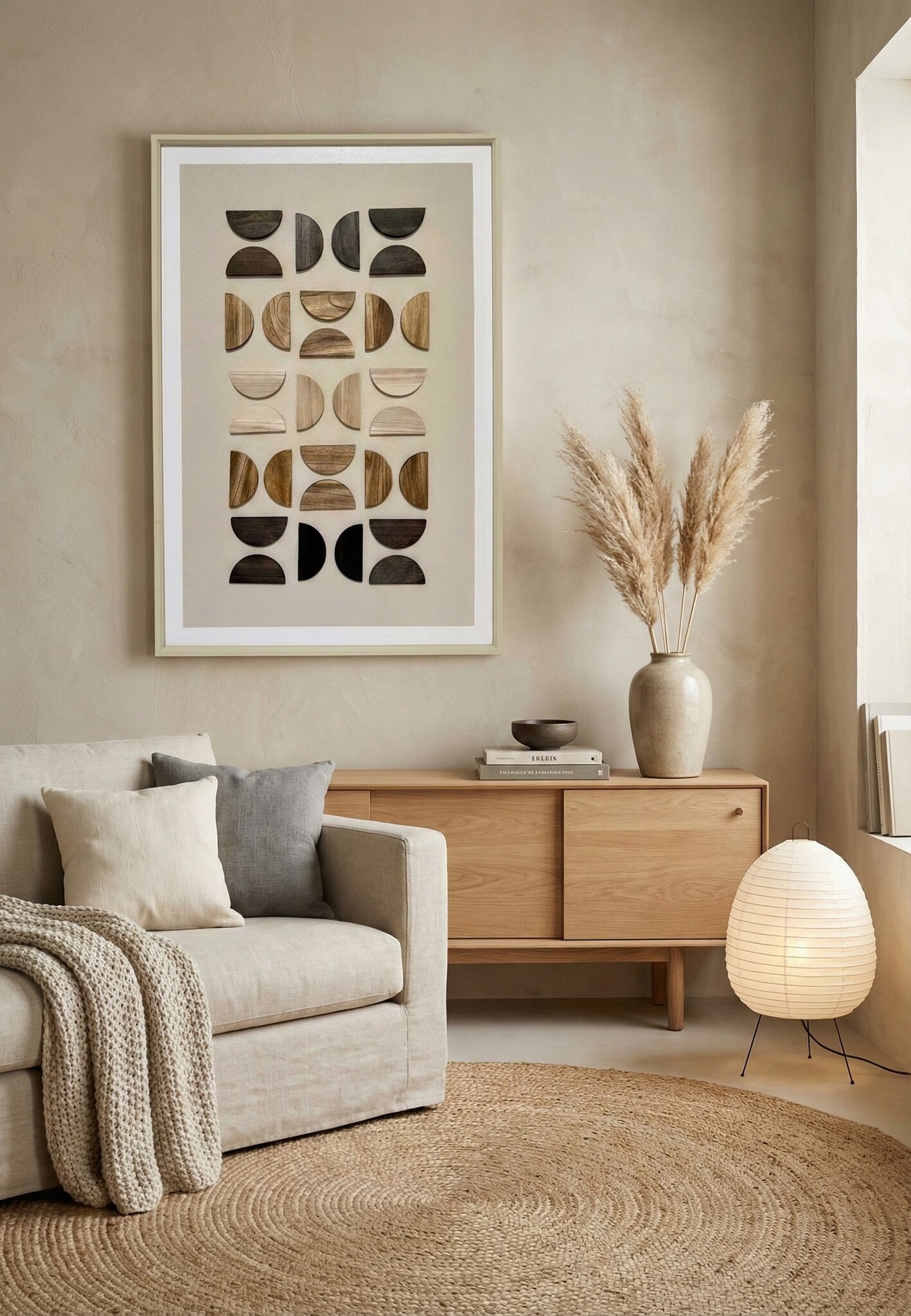 3D Houten Wanddecoratie - Eclipse mix