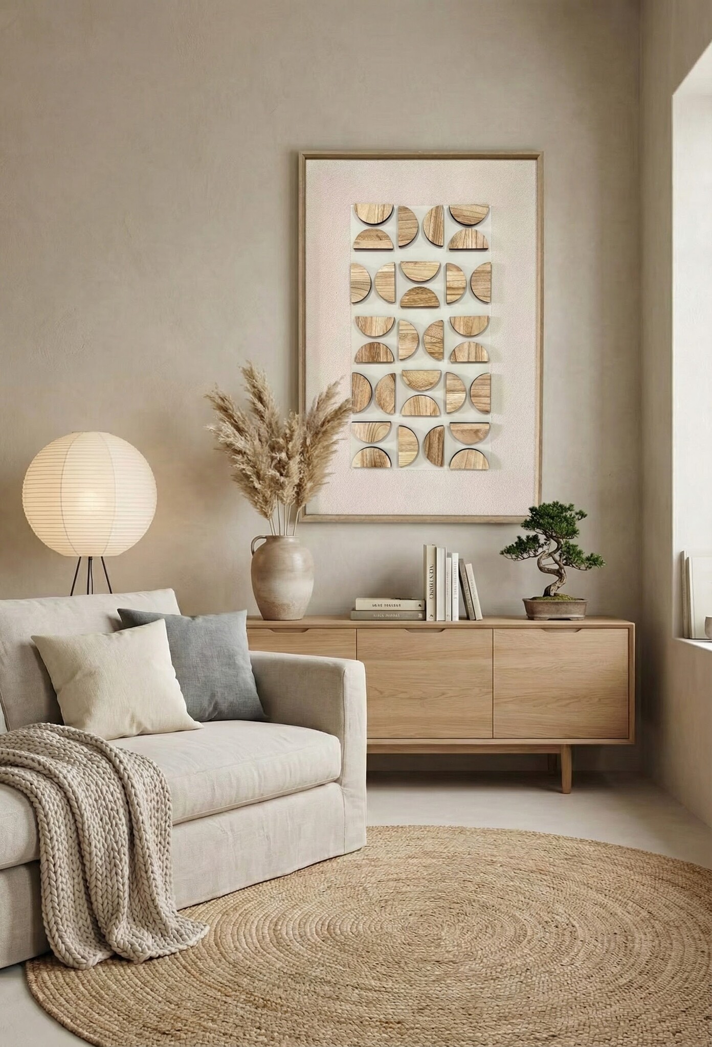 3D Houten Wanddecoratie - Eclipse