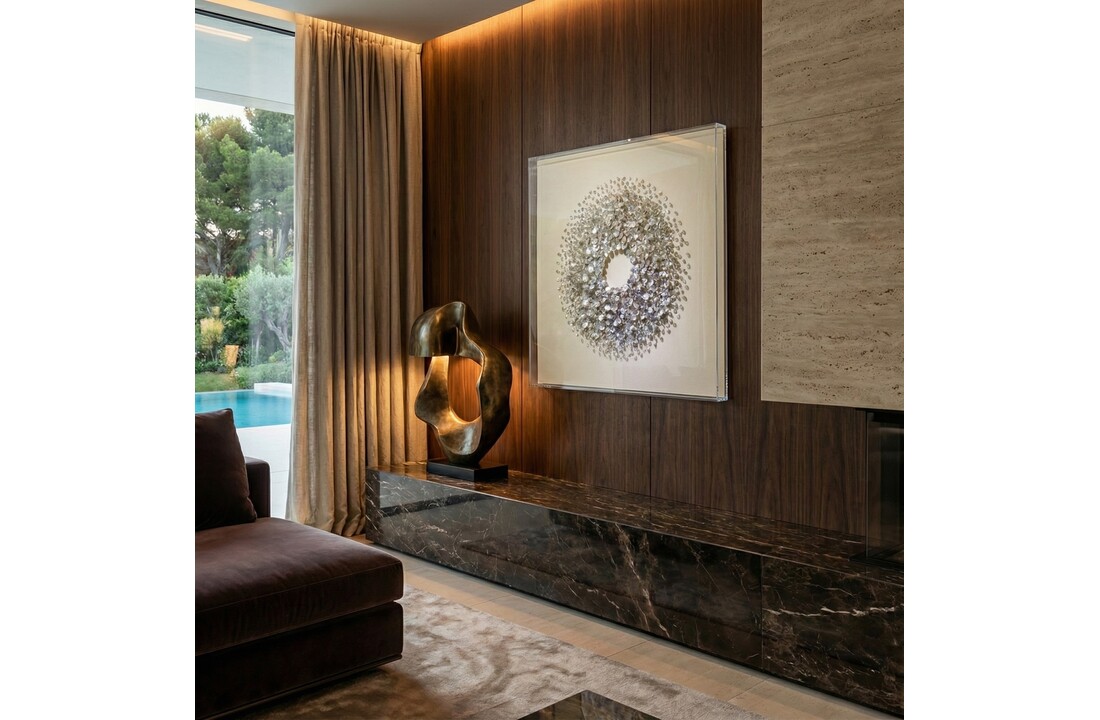 Shell Serenity - Kunstwerk - 100 x 100 cm