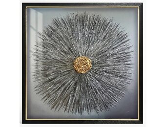 Golden Sunburst - 3D Kunstwerk
