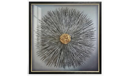 Golden Sunburst - 3D Kunstwerk