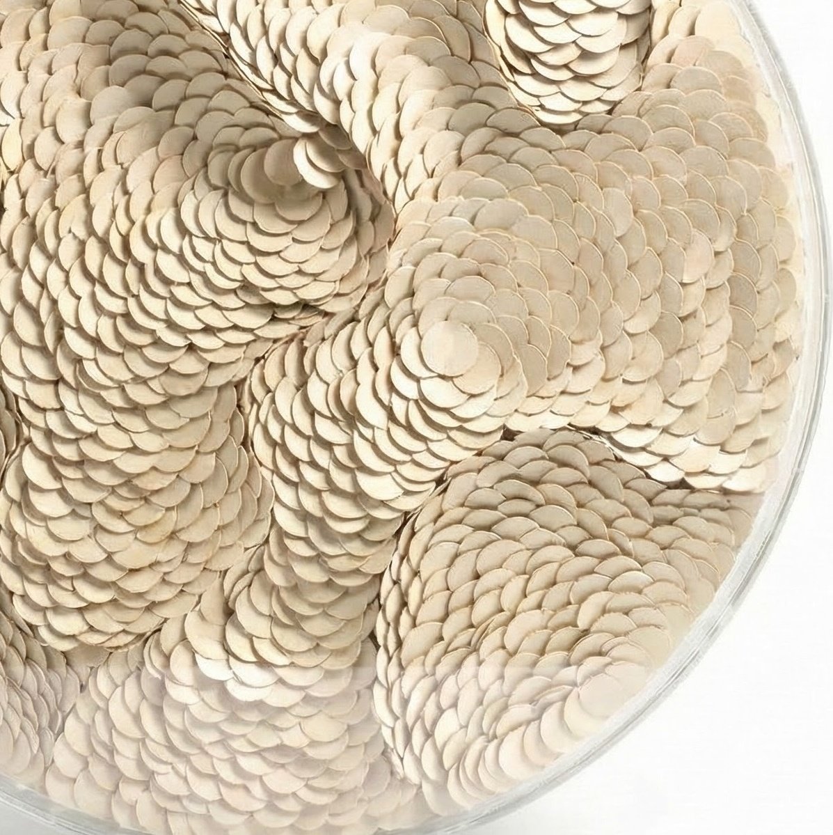 Leather Infinity - Kunstwerk - Beige - Ø 100 cm