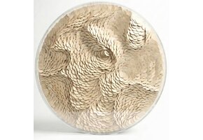 Leather Infinity - Kunstwerk - Beige