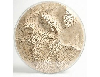 Leather Infinity - Kunstwerk - Beige