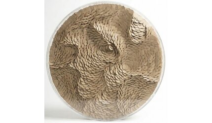 Leather Infinity - Kunstwerk - Taupe Bruin