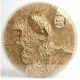 Leather Infinity - Kunstwerk - Goud - Ø 100 cm