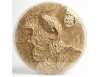 Leather Infinity - Kunstwerk - Goud