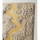 Leather River - Kunstwerk - Beige - 80 x 120 cm