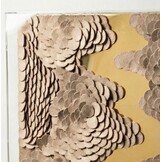 Leather River - Kunstwerk - Taupe Bruin - 80 x 120 cm