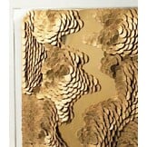 Leather River - Kunstwerk - Goud - 80 x 120 cm