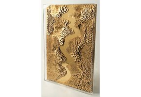 Leather River - Kunstwerk - Goud