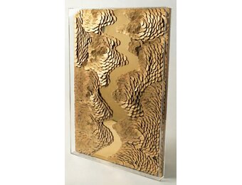 Leather River - Kunstwerk - Goud