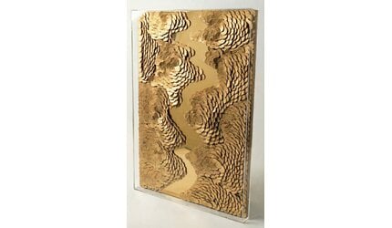 Leather River - Kunstwerk - Goud