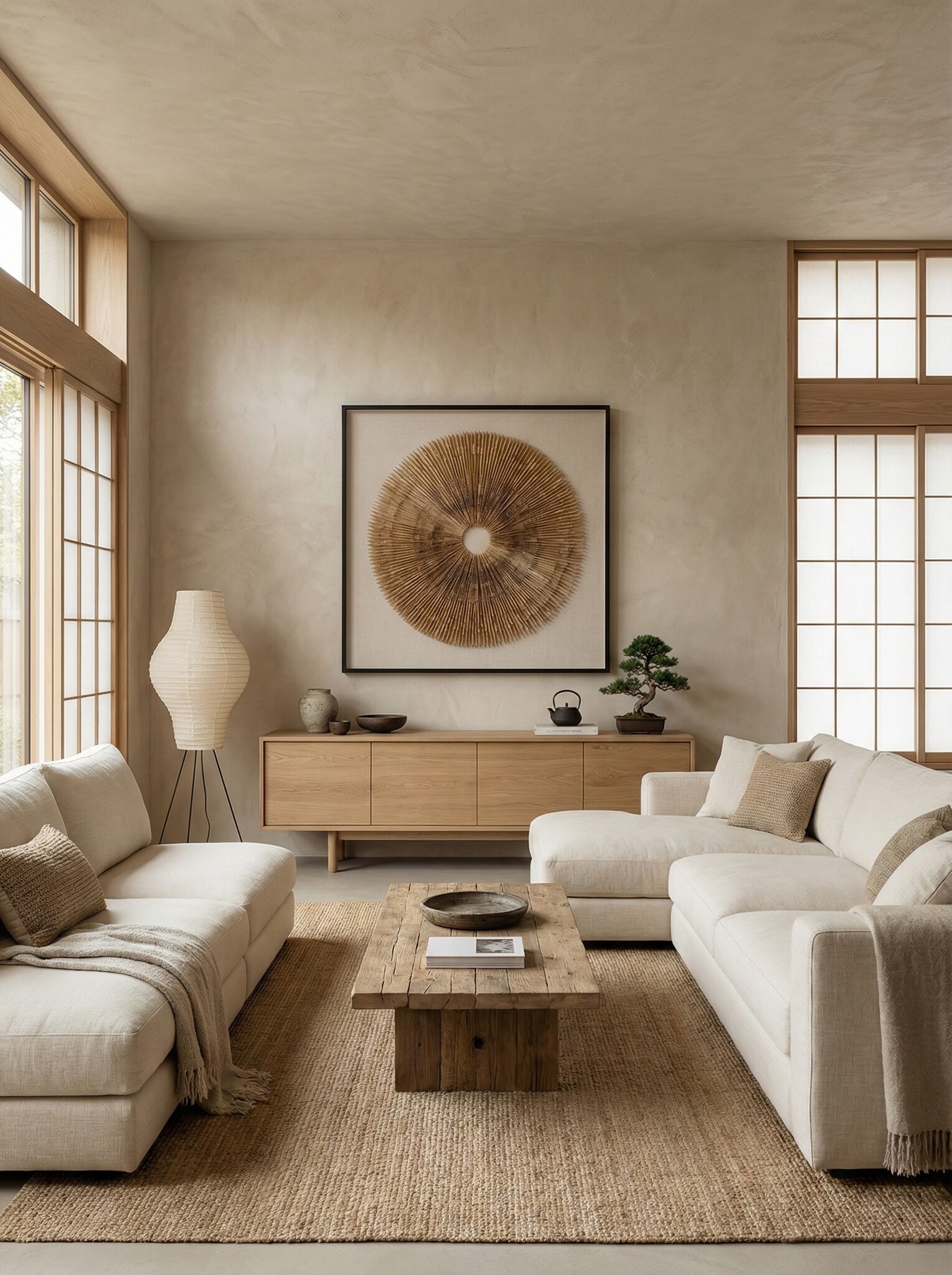 Paper Sun - 3D PapierKunstwerk - 90x90 cm