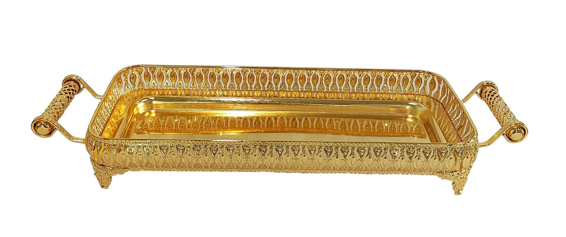 Dienblad Zahra - Goud | 64 x 22 x 8 cm