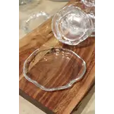 Wavy schaaltjes met onderzetters - 12 delig