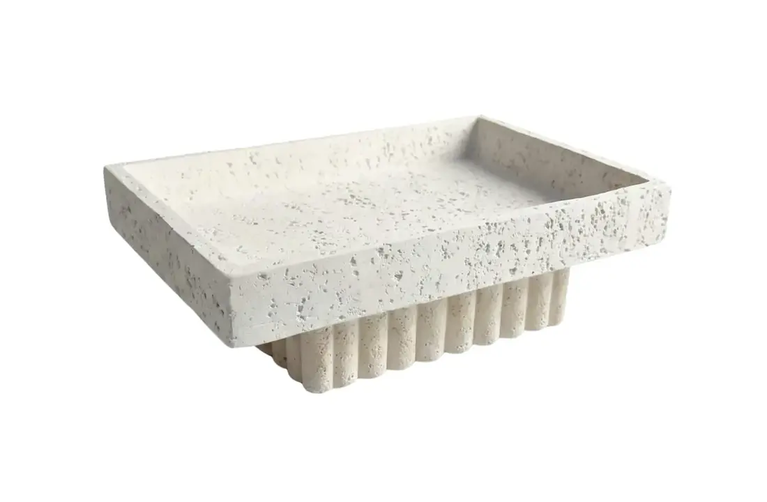 Serveerschaal op voet Barletta - Rechthoekig