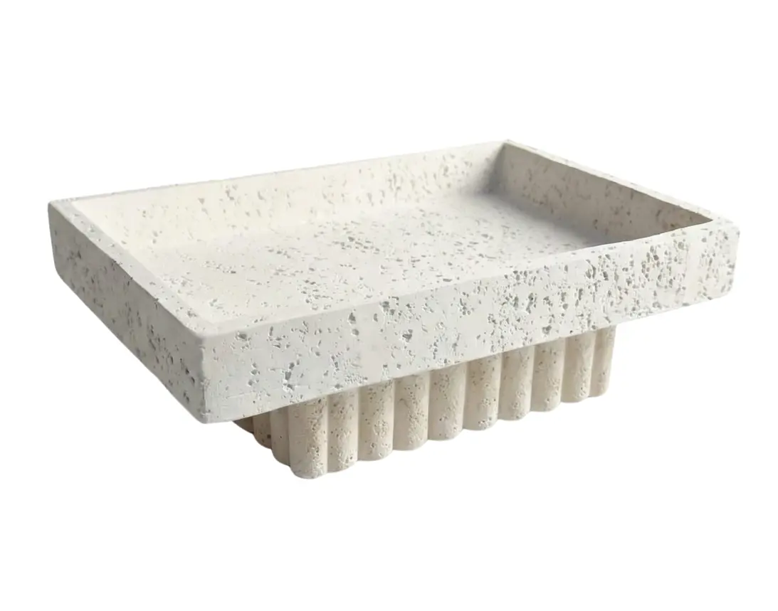 Serveerschaal op voet Barletta - Rechthoekig